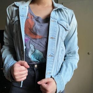 light washed jean jacket